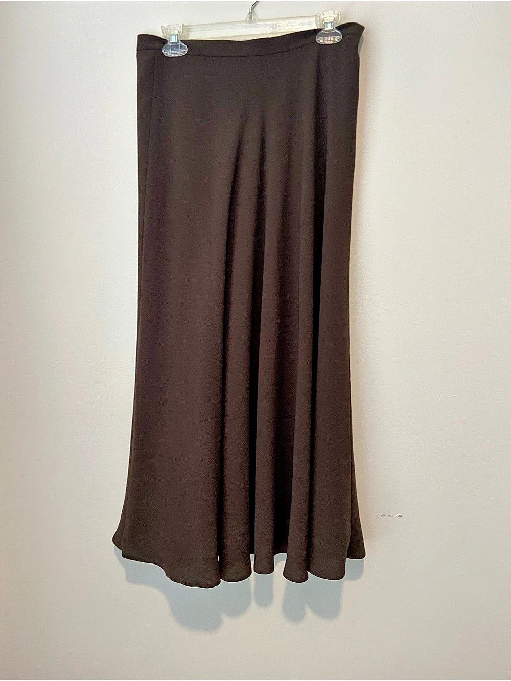 Jones New York Brown Maxi Skirt Size 8 Like New